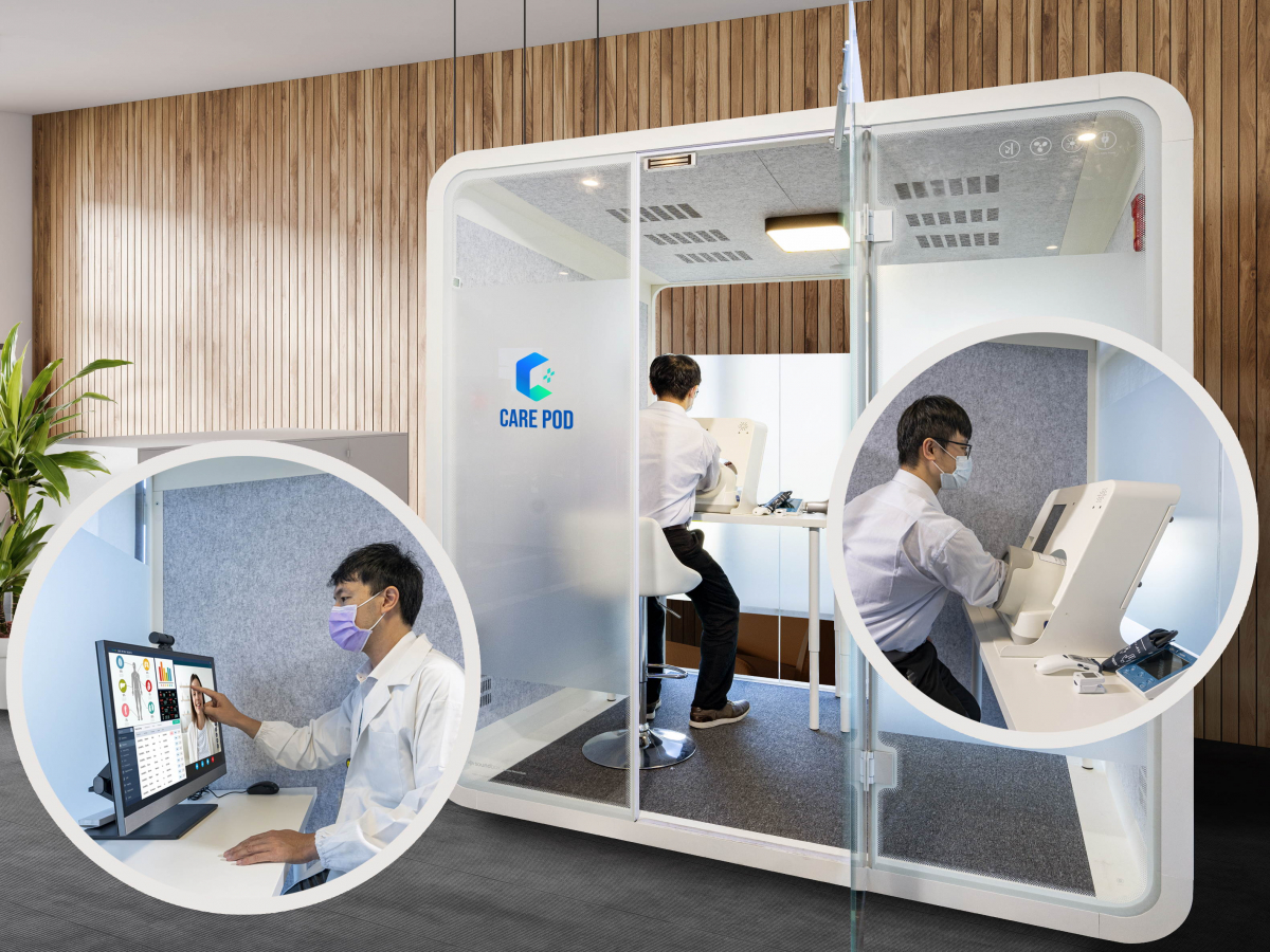 达擎于医疗科技展中展出＂远距诊疗舱＂，以因应医疗数字化及社会高龄化趋势下、复诊及慢性病患等族群对于远距看诊需求逐渐升高所推出的创新整合方案。多功能合一、高隐私性的远距诊疗舱可根据病患端与医师端的不同需求，提供弹性化及客制化功能，节省医生和病患的精力及时间
