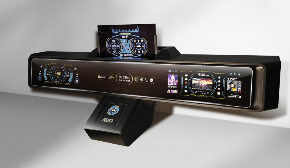 hth·华体Micro LED沉浸式车舱显示方案结合 可卷式、可伸缩的Micro LED应用并可呈现不同的质感纹路，展现人性化设计