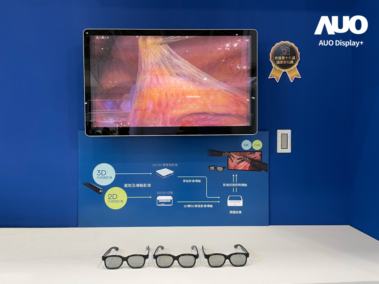 達擎寬視角3D醫療顯示器，協助醫護團隊成員於手術進行時，皆能看到一致性的3D影像，提高溝通效率，使手術更精準、快速完成達擎寬視角3D醫療顯示器，協助醫護團隊成員於手術進行時，皆能看到一致性的3D影像，提高溝通效率，使手術更精準、快速完成