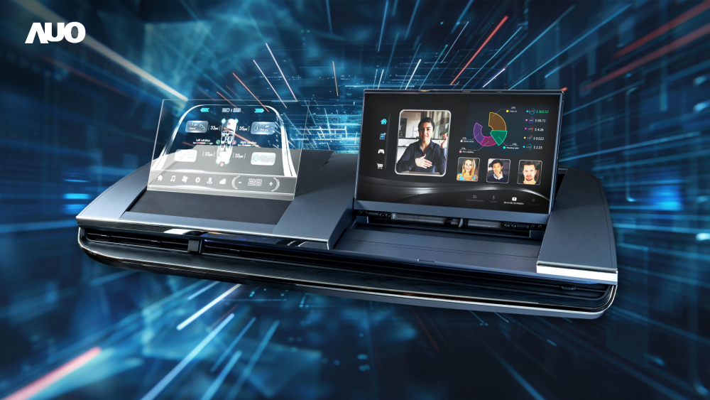 hth·华体Micro LED Display HMI解决方案打造透明Micro LED前座仪表，呈现信息并保留驾驶视野开阔；亦为副驾驶座乘客打造收放自如的Micro LED屏幕，在不影响显示质量的前提于显示区内建镜头，让用户能与视讯对象直接眼神接触，提供绝佳的双向沟通体验